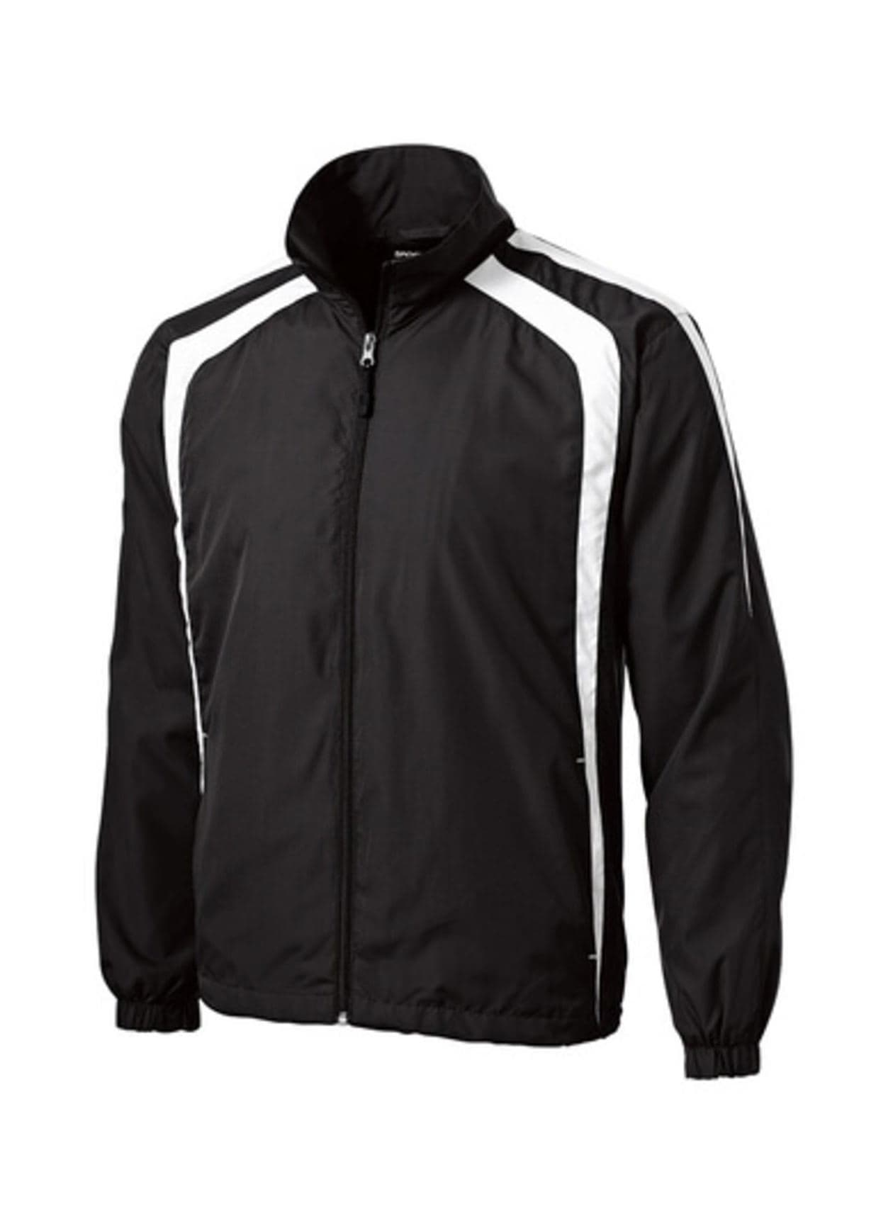 Sport-Tek Men's Colorblock Raglan Jacket - Black 3XL