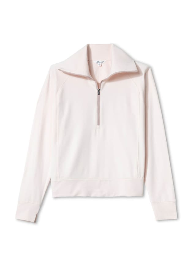 Johnnie-O Women's Eliza Quarter-Zip - White LG
