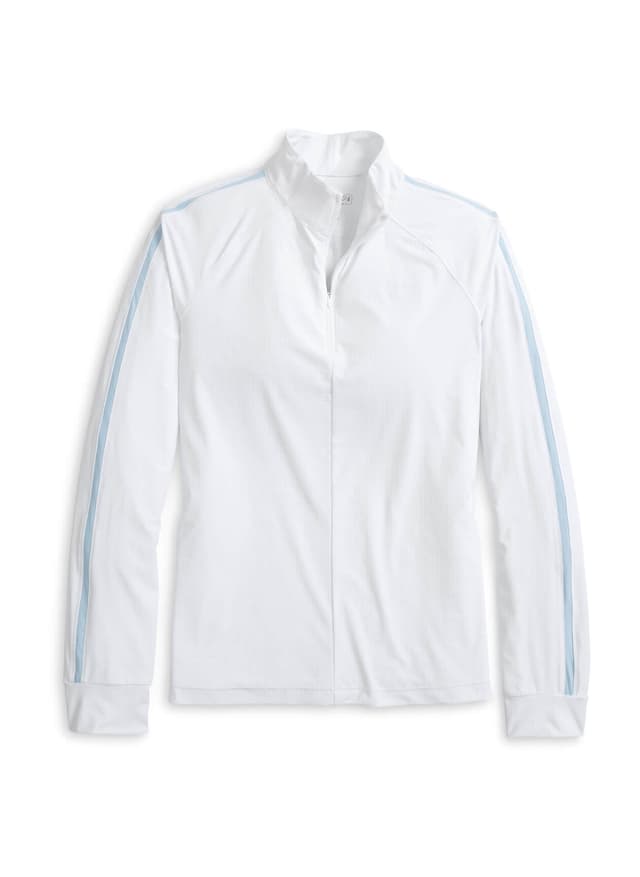 Johnnie-O Women's Sloane Quarter-Zip - White LG