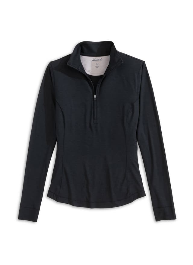 Johnnie-O Women's Susie Quarter-Zip SP26 - Black LG