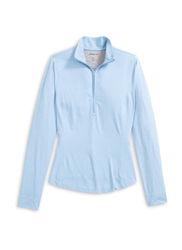 Johnnie-O Women's Susie Quarter-Zip SP26 - Cyan LG
