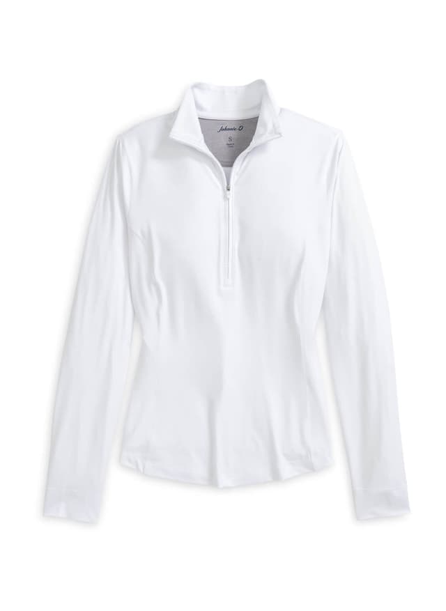 Johnnie-O Women's Susie Quarter-Zip SP26 - White LG