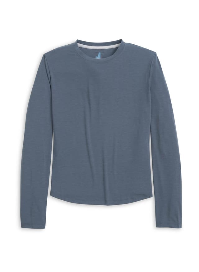 Johnnie-O Women's Course Long-Sleeve T-Shirt - Blue LG