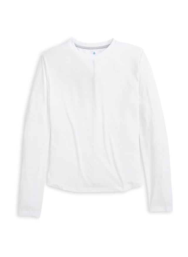 Johnnie-O Women's Course Long-Sleeve T-Shirt - White LG
