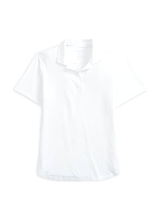 Johnnie-O Women's Sadie Performance Polo - White LG