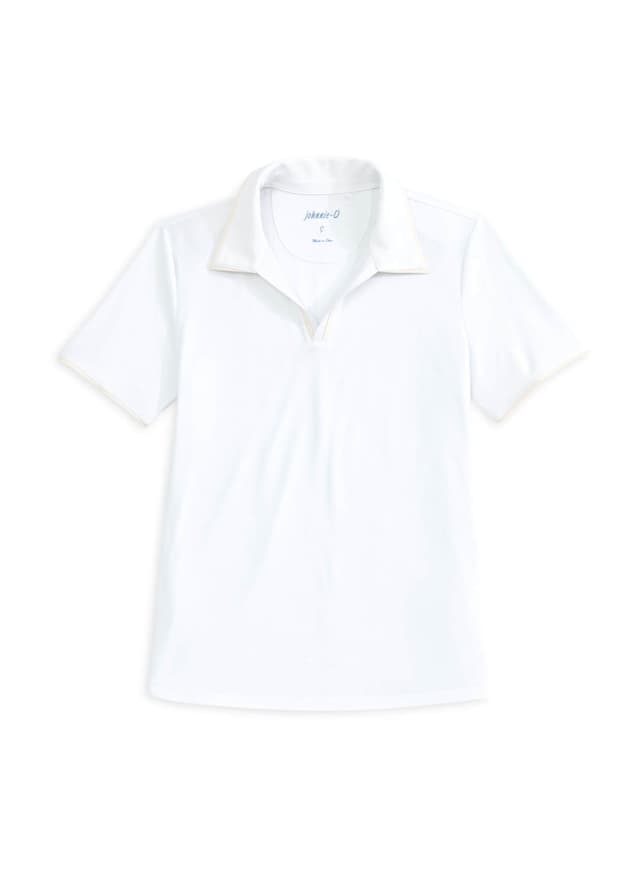 Johnnie-O Women's Adelaide Polo SP26 - White LG