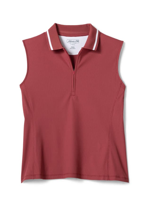 Johnnie-O Women's Hoppin Sleeveless Polo - Red LG