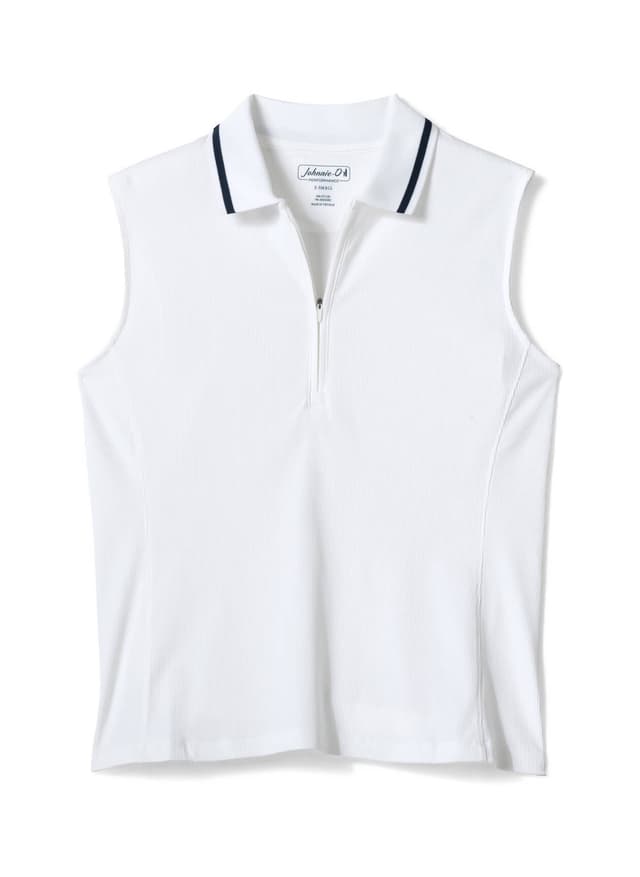 Johnnie-O Women's Hoppin Sleeveless Polo - White LG
