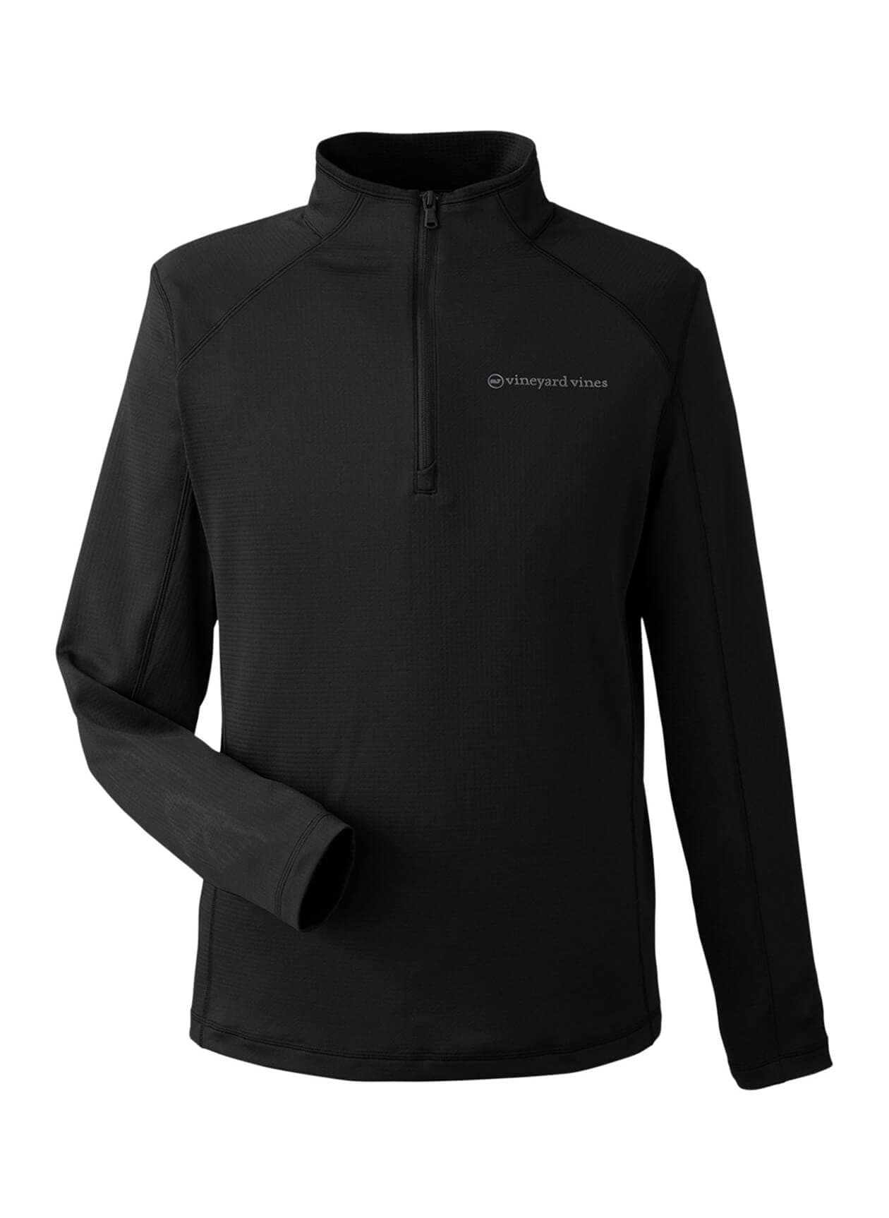 Vineyard Vines Men's Sankaty Quarter-Zip Pullover - Black LG