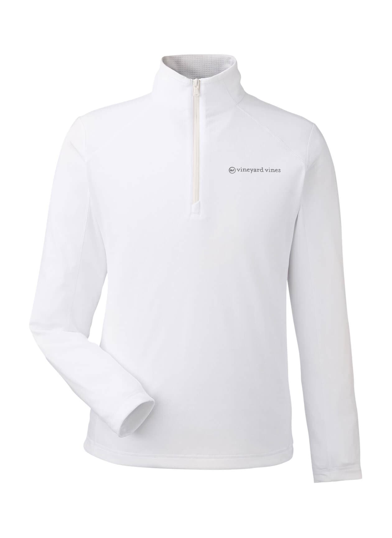 Vineyard Vines Men's Sankaty Quarter-Zip Pullover - White LG