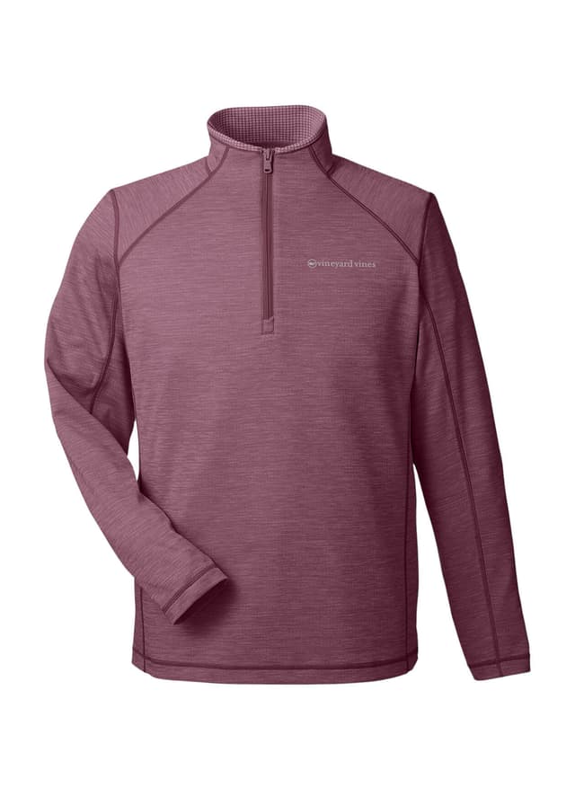 Vineyard Vines Men's Sankaty Quarter-Zip Pullover - Collegiate Burgundy (8935) LG