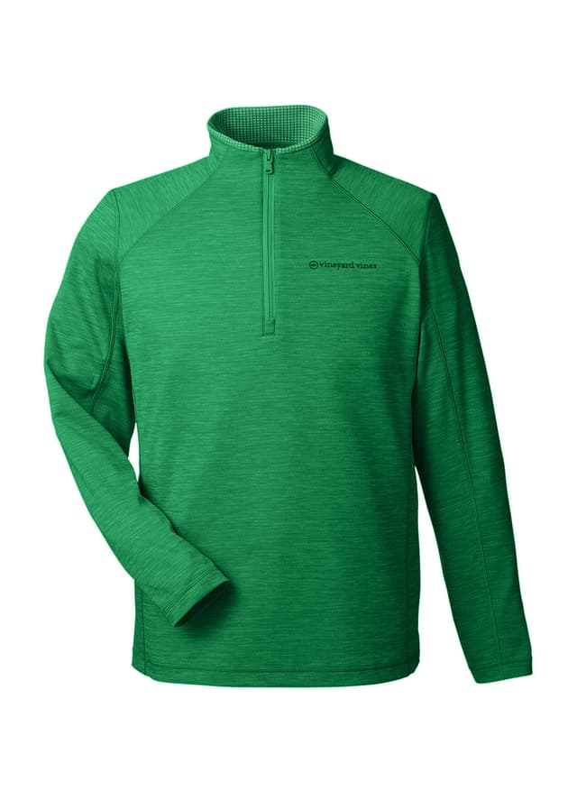 Vineyard Vines Men's Sankaty Quarter-Zip Pullover - Green LG