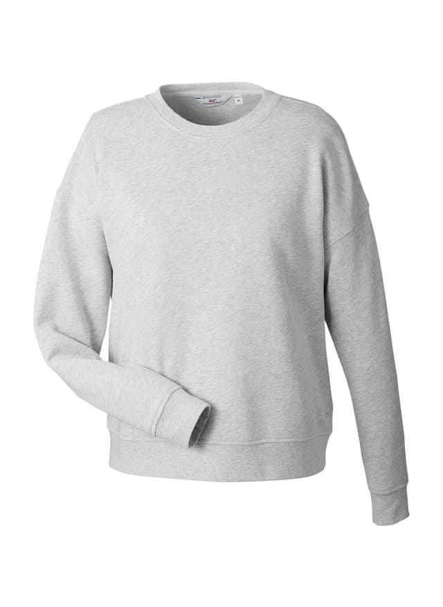 Vineyard Vines Women's Garment-Dyed Crew Sweatshirt - Grey Heather (039) LG