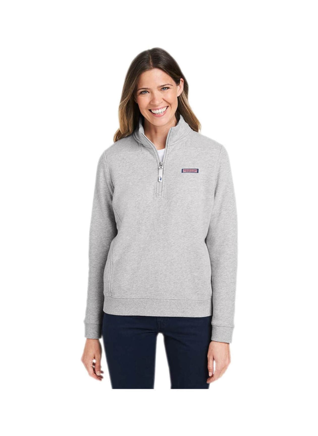 Vineyard Vines Women's Collegiate Shep Shirt - Light Grey LG
