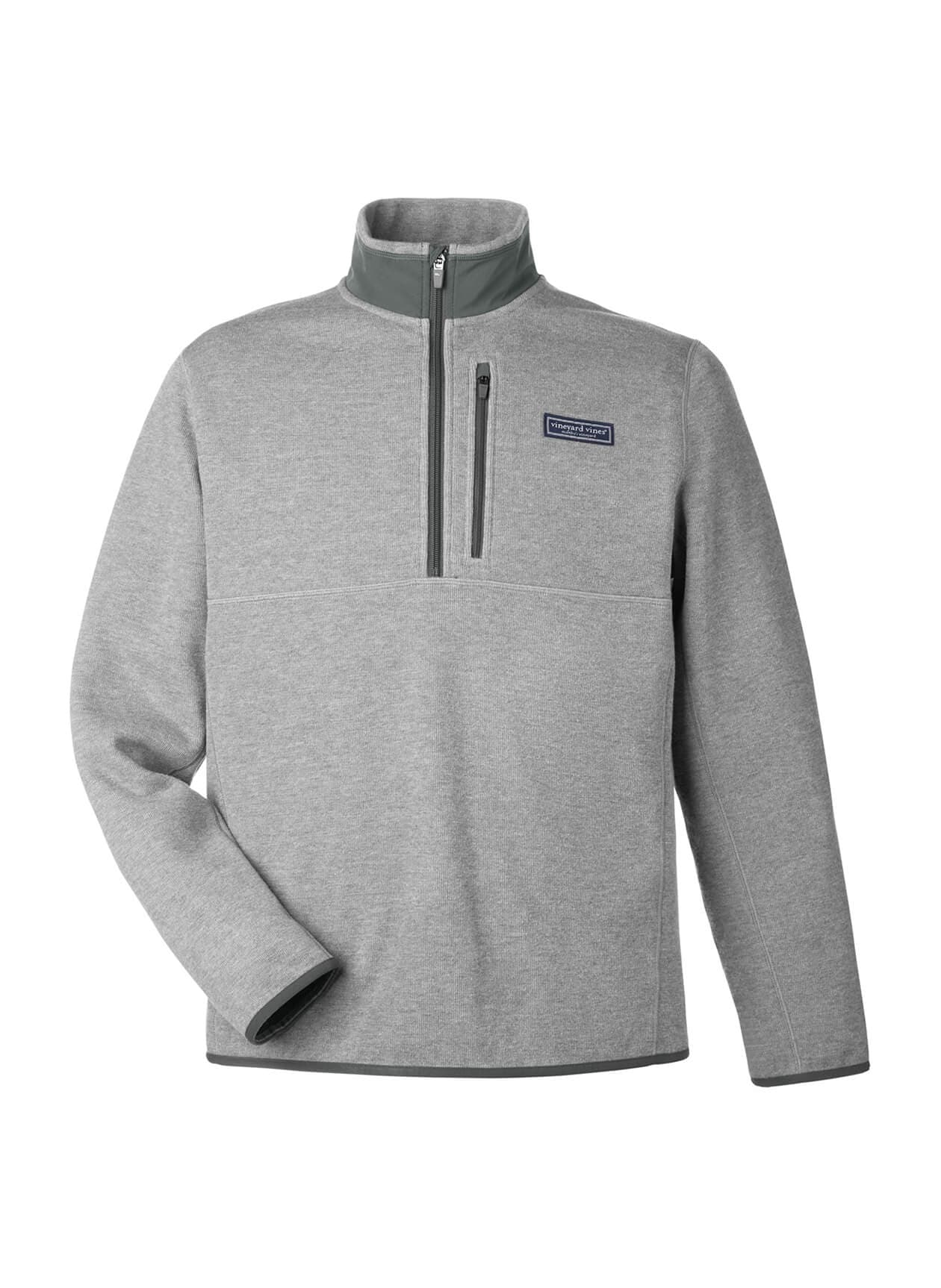 Vineyard Vines Men's Mountain Sweaterfleece Quarter-Zip - Red LG