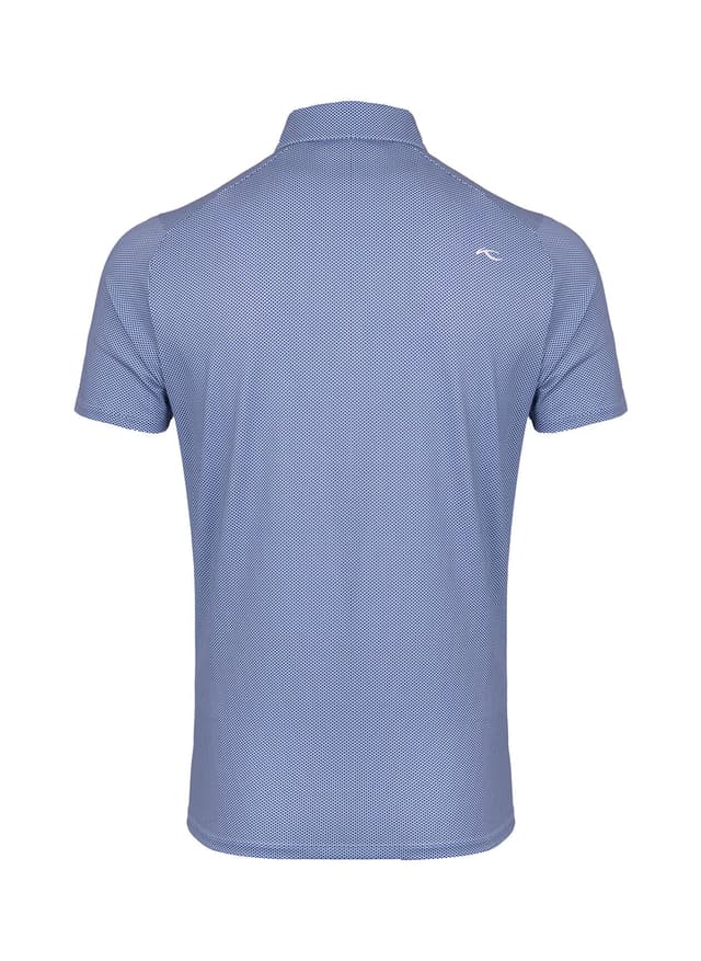 Kjus Men's Lance Printed Short Sleeve Polo - Blue 3XL