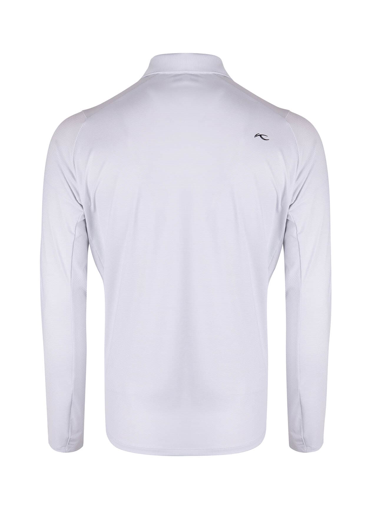 Kjus Men's Soren Stripe Polo Long Sleeve - S26 - Dark Grey 3XL