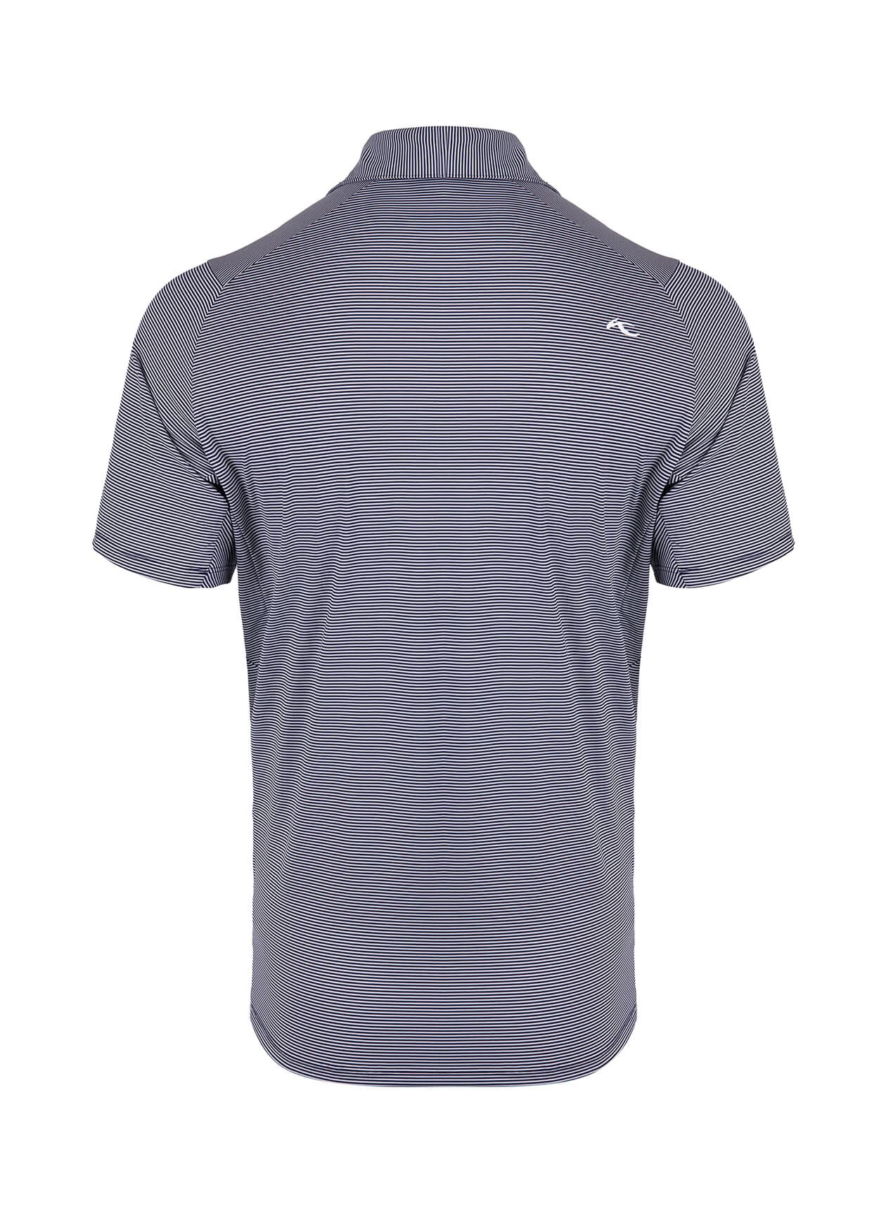Kjus Men's Soren Stripe Polo Short Sleeve - S26 - Atlanta Blue / White (K0099807) 3XL