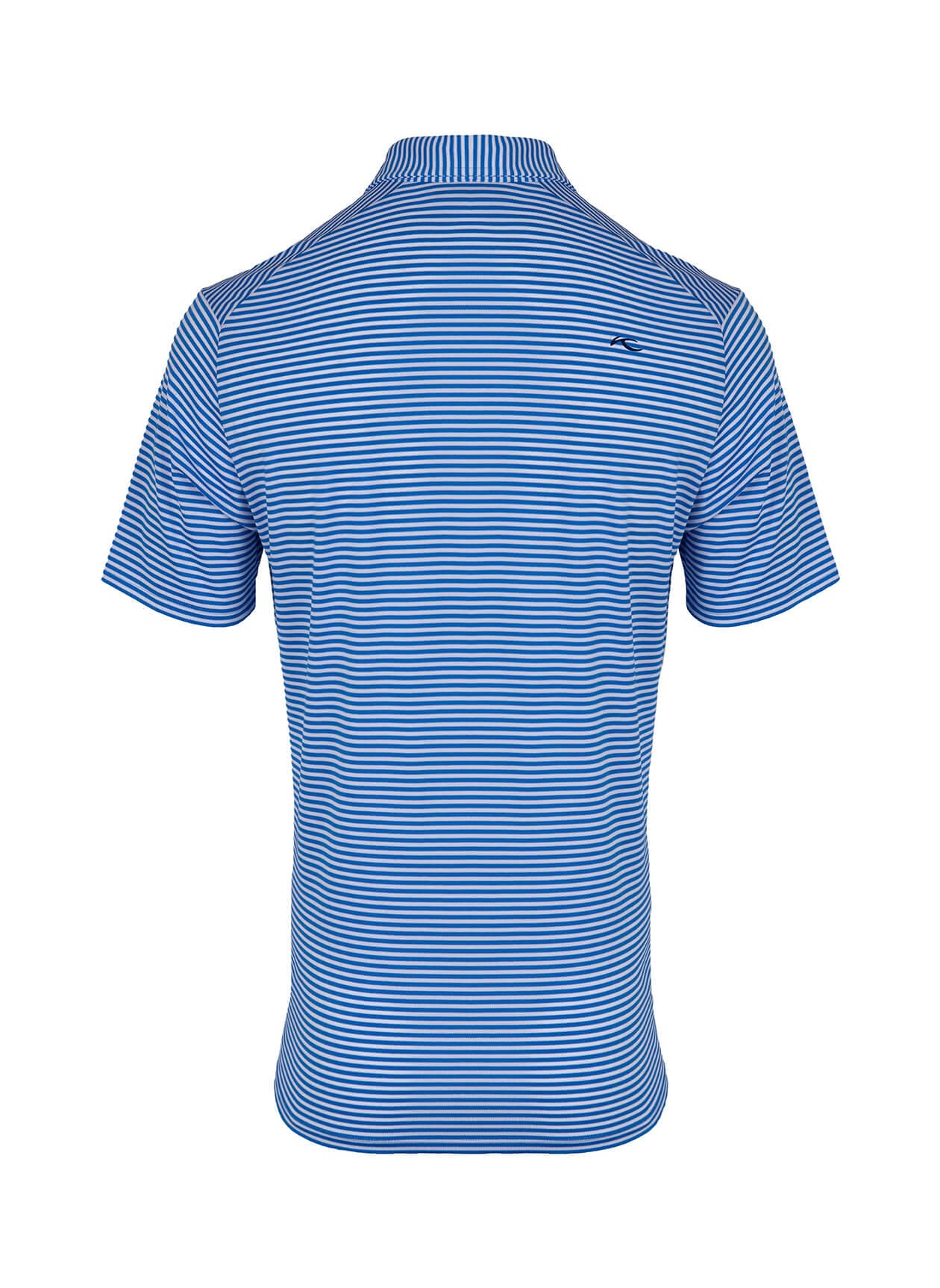 Kjus Men's Lee Stripe Polo Short Sleeve - S26 - Catamaran / White 3XL