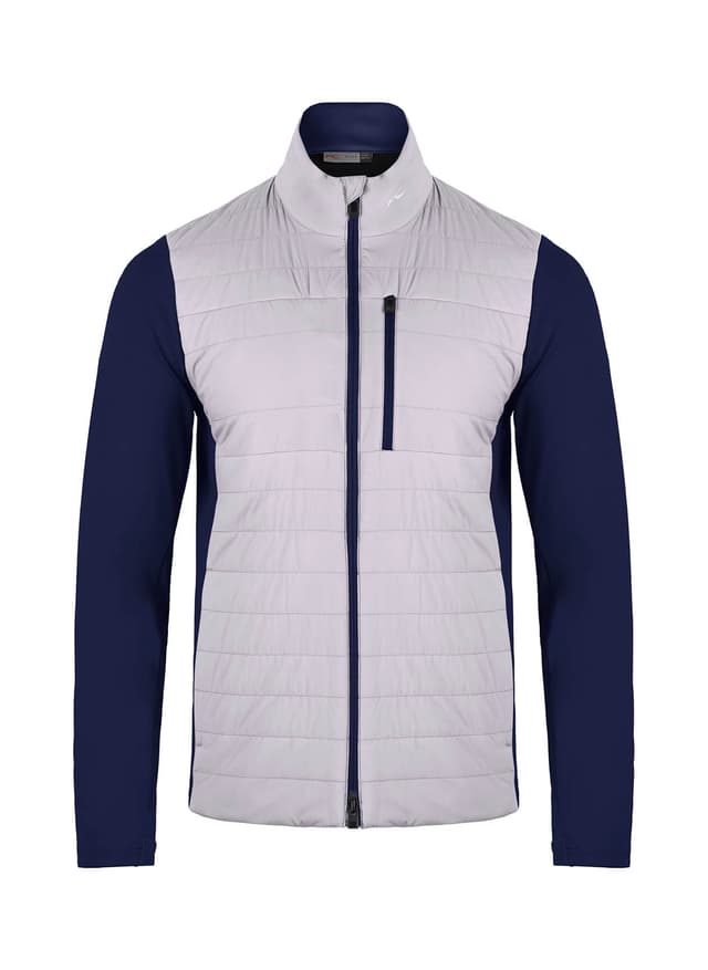 Kjus Men's Reach Jacket - S26 - Alloy / Atlanta Blue (K0103404) 3XL