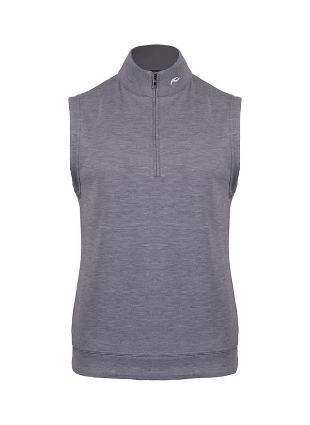 Kjus Men's Essentials Half-Zip Vest - S26 - Dark Grey 3XL