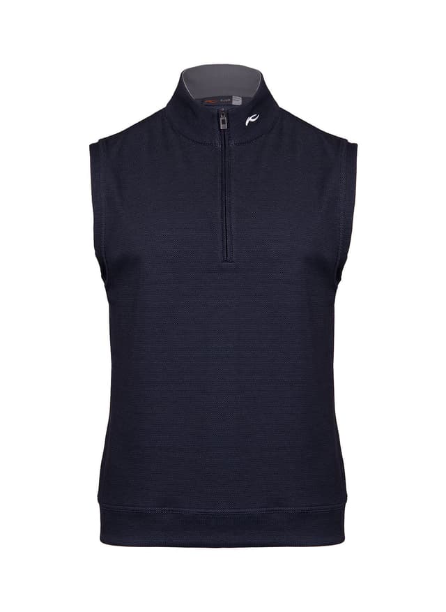 Kjus Men's Essentials Half-Zip Vest - S26 - Blue 3XL