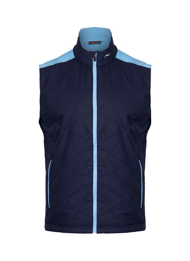 Kjus Men's Retention Vest - S26 - Poolside / Atlanta Blue (K0104504) 3XL