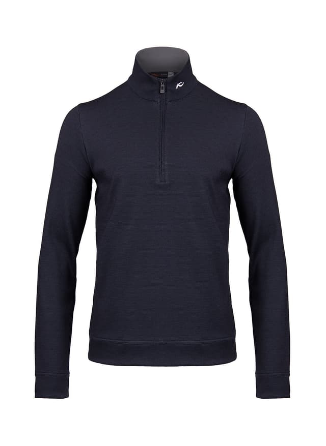 Kjus Men's Essentials Half-Zip - S26 - Atlanta Blue / Pewter (K0105102) 3XL