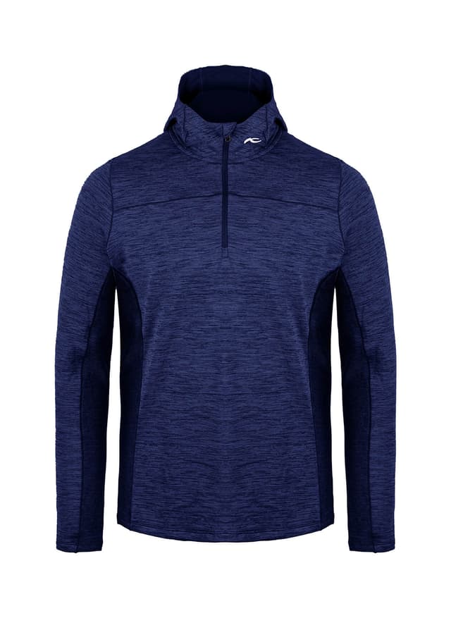 Kjus Men's Liam Hooded Half-Zip - S26 - Navy 3XL