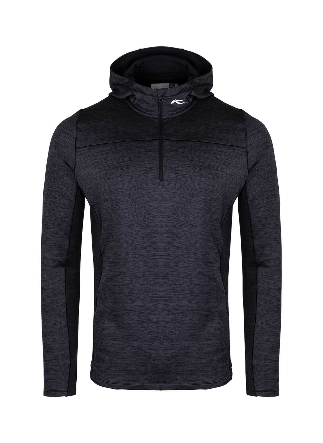 Kjus Men's Liam Hooded Half-Zip - S26 - Black 3XL