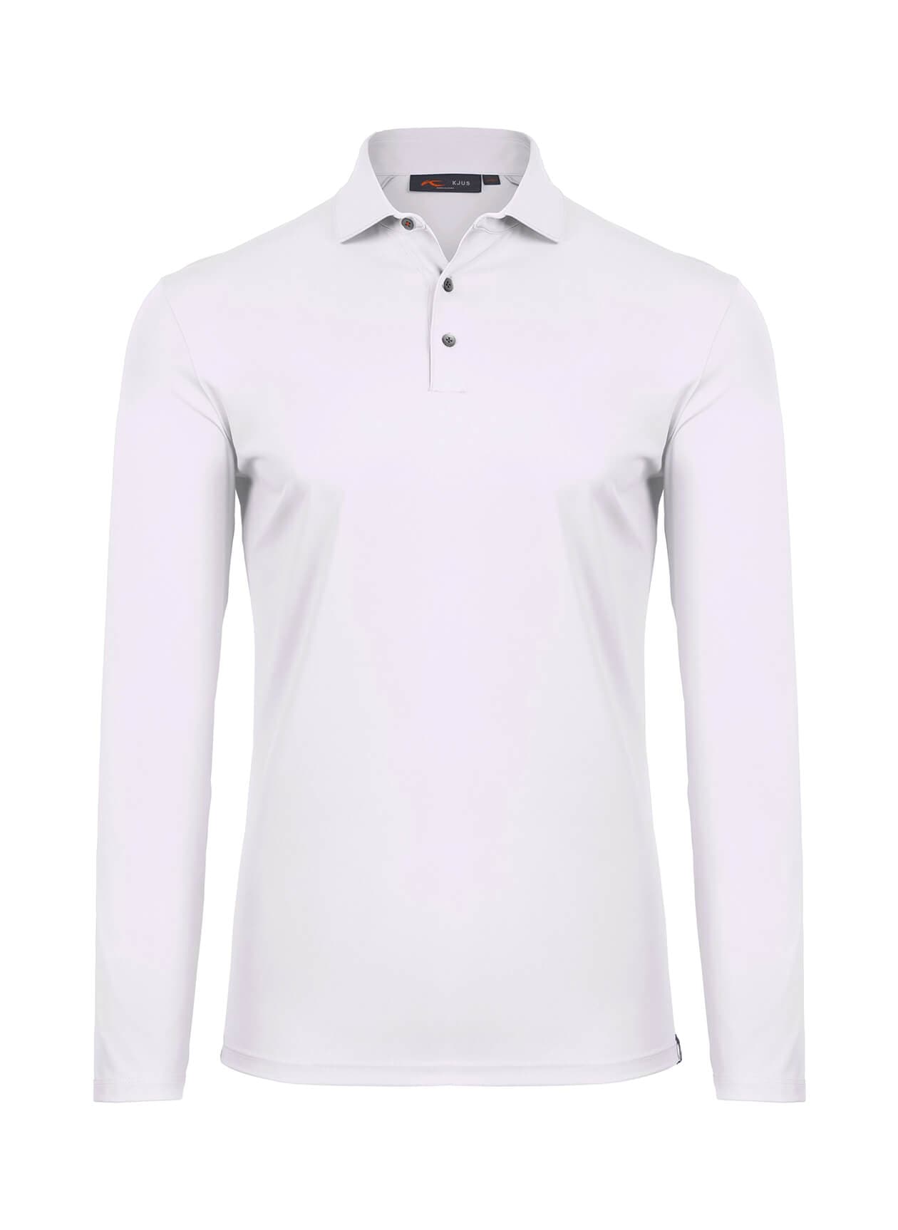 Kjus Men's Cool Point Polo Long Sleeve - S26 - White 3XL
