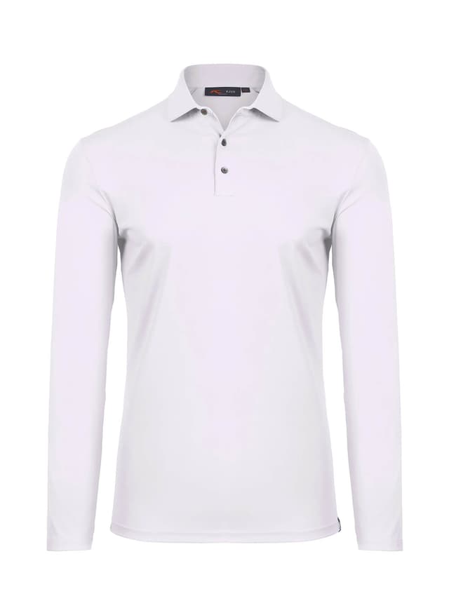 Kjus Men's Cool Point Polo Long Sleeve - S26 - White 3XL