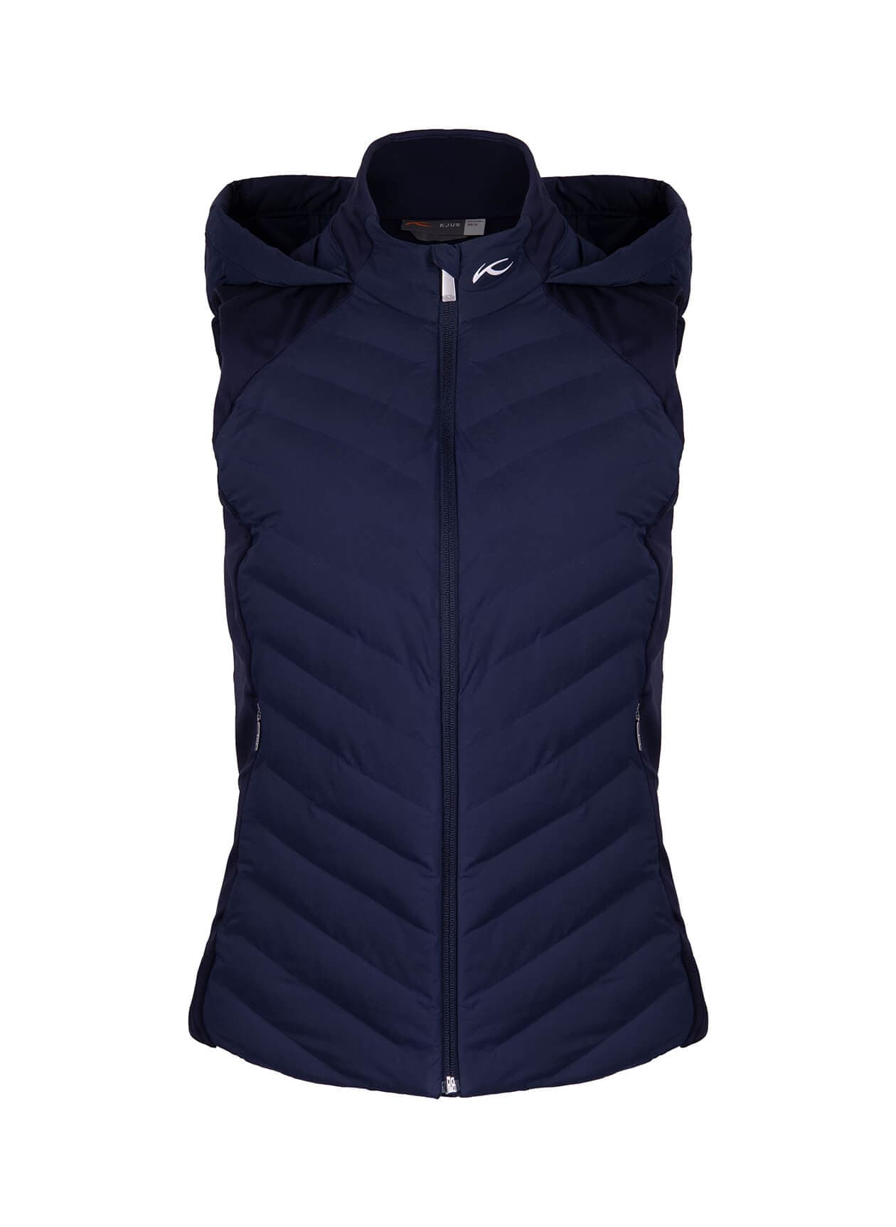 Kjus Women's Sundance Hooded Vest - S26 - Navy LG