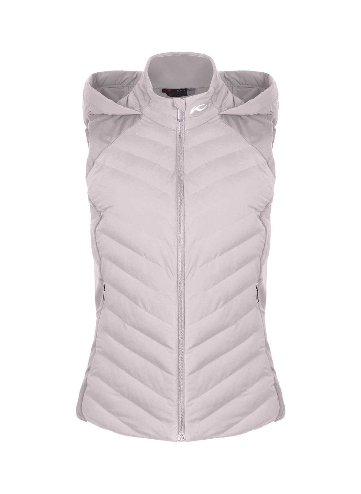 Kjus Women's Sundance Hooded Vest - S26 - White LG