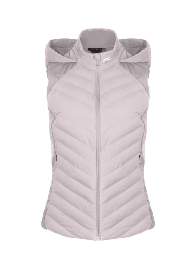 Kjus Women's Sundance Hooded Vest - S26 - White LG