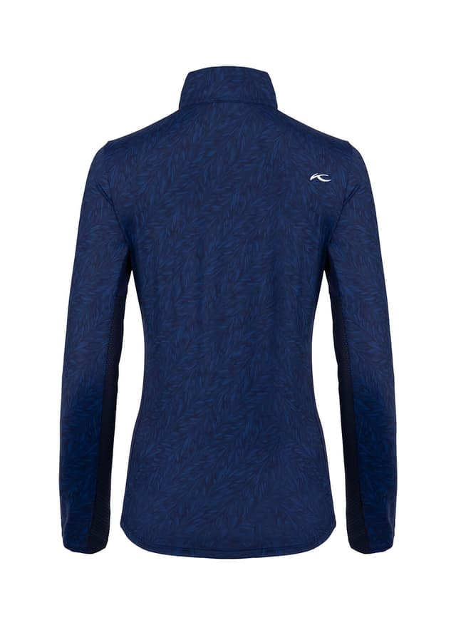 Kjus Women's Sunshine Printed Half-Zip - Blue LG