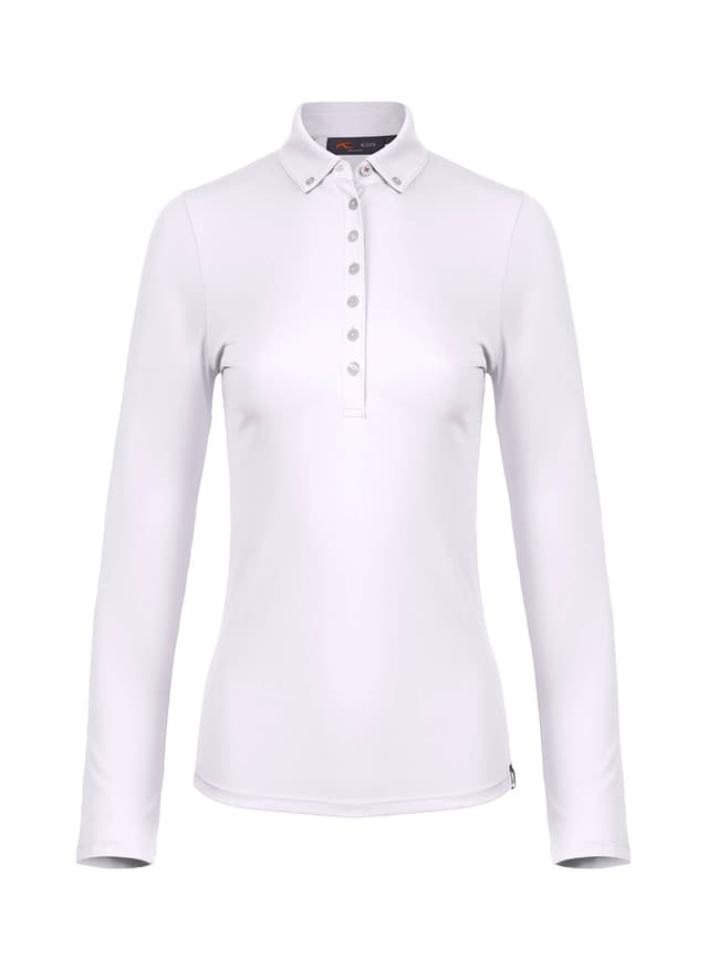 Kjus Women's Catalina Cool Polo Long Sleeve - S26 - White LG