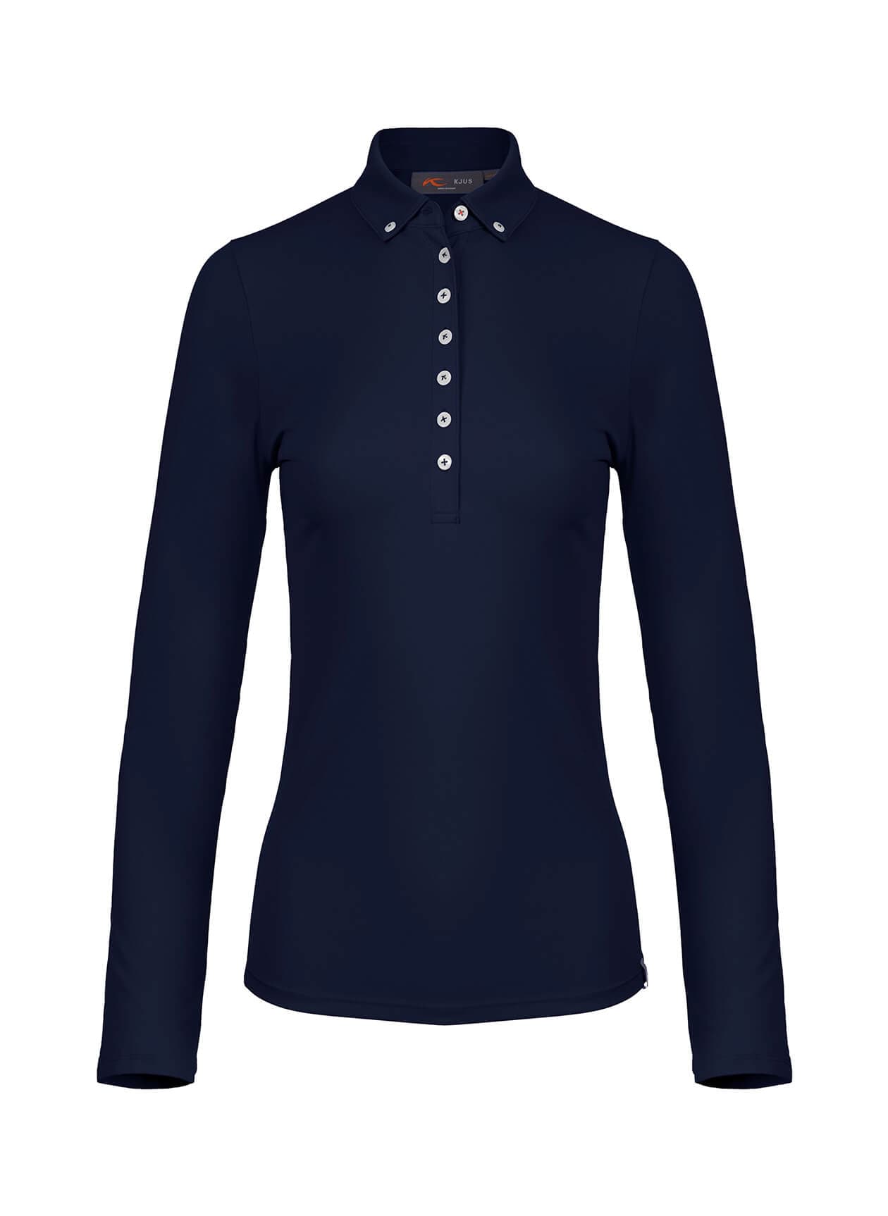 Kjus Women's Catalina Cool Polo Long Sleeve - S26 - Navy LG
