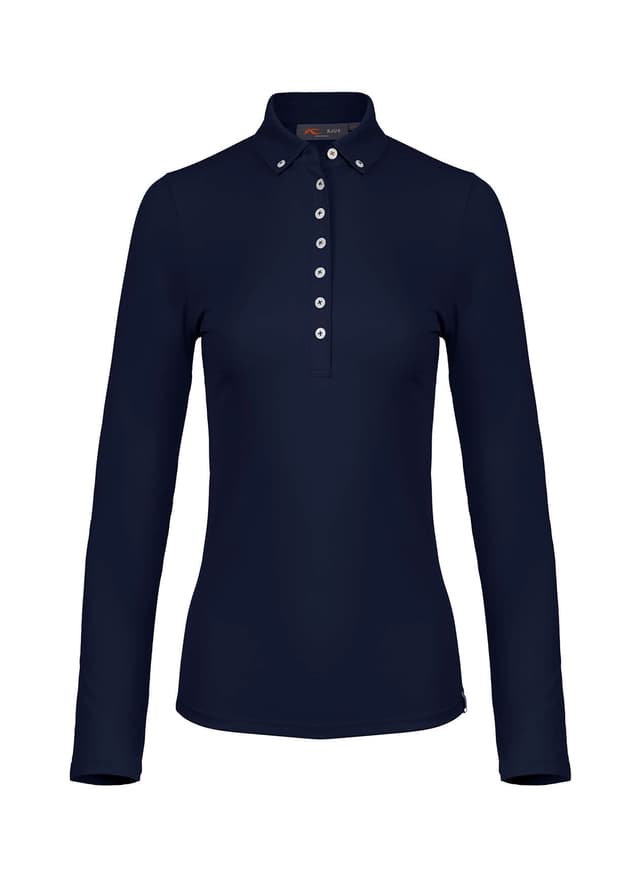 Kjus Women's Catalina Cool Polo Long Sleeve - S26 - Navy LG