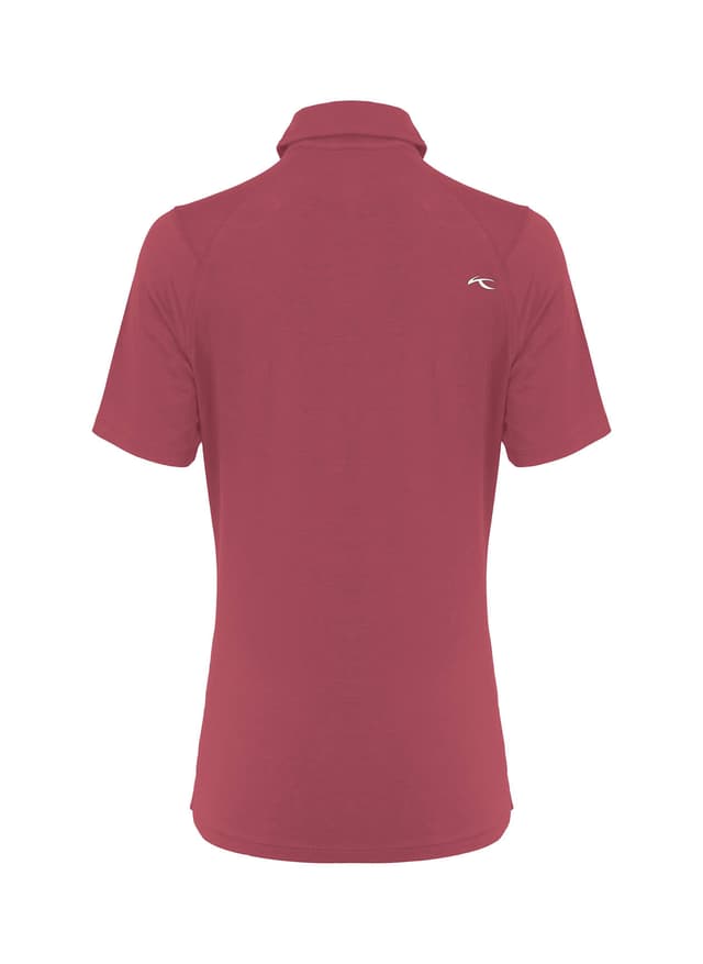 Kjus Women's Hollow Pima Polo Short Sleeve - S26 - Red LG