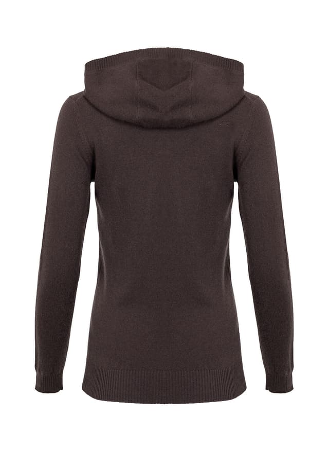 Kjus Women's Pure Cashmere Hoodie - Brown LG