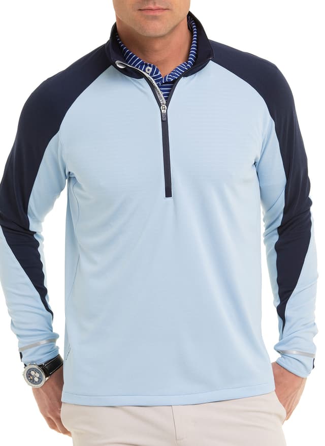 Zero Restriction Men's Z425 Quarter-Zip - Skyway Heather (0522) 3XL
