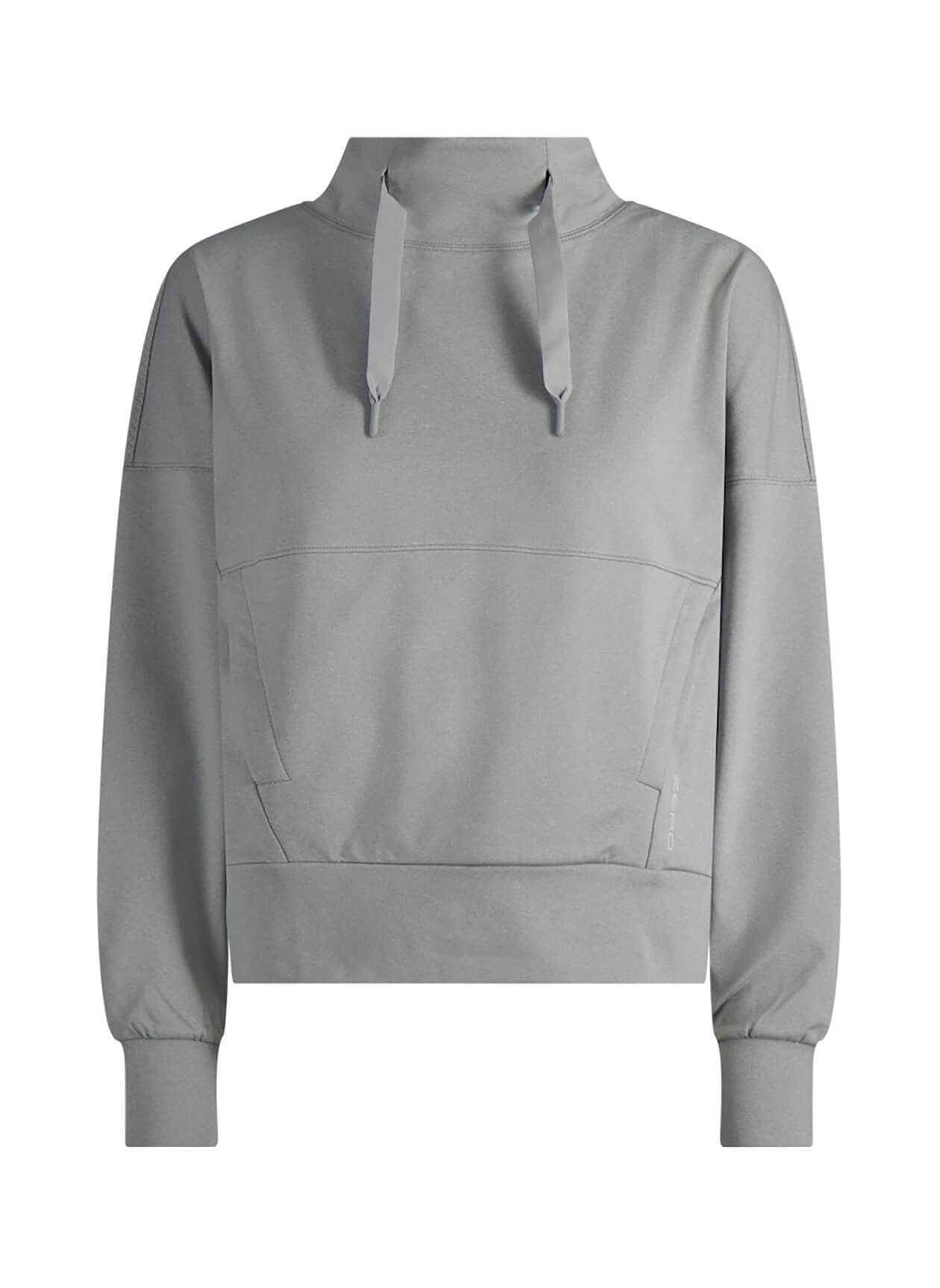 Zero Restriction Women's Evie Mock Pullover - Light Grey LG