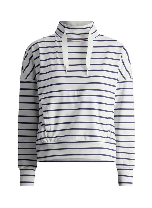 Zero Restriction Women's Evie Mock Pullover - White / Storm (146) LG