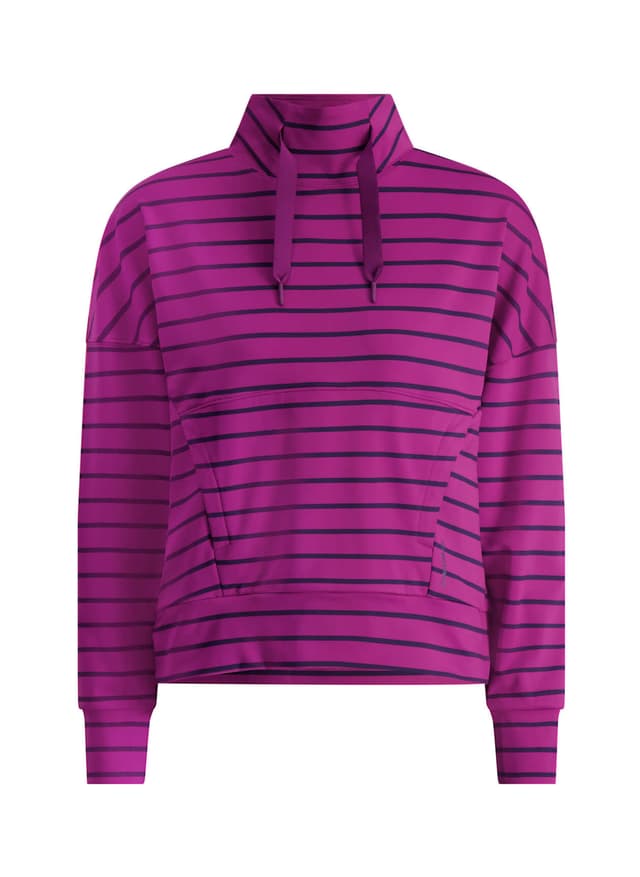 Zero Restriction Women's Evie Mock Pullover - Pink LG
