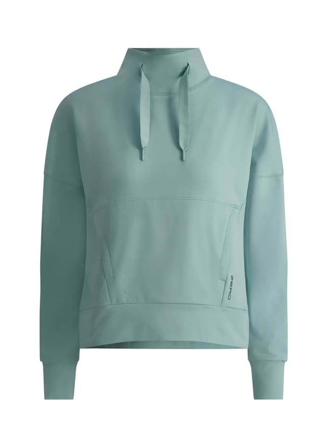 Zero Restriction Women's Evie Mock Pullover - Green LG