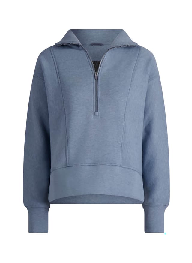 Zero Restriction Women's Regan Zip Mock-Neck Sweatshirt - Purple LG