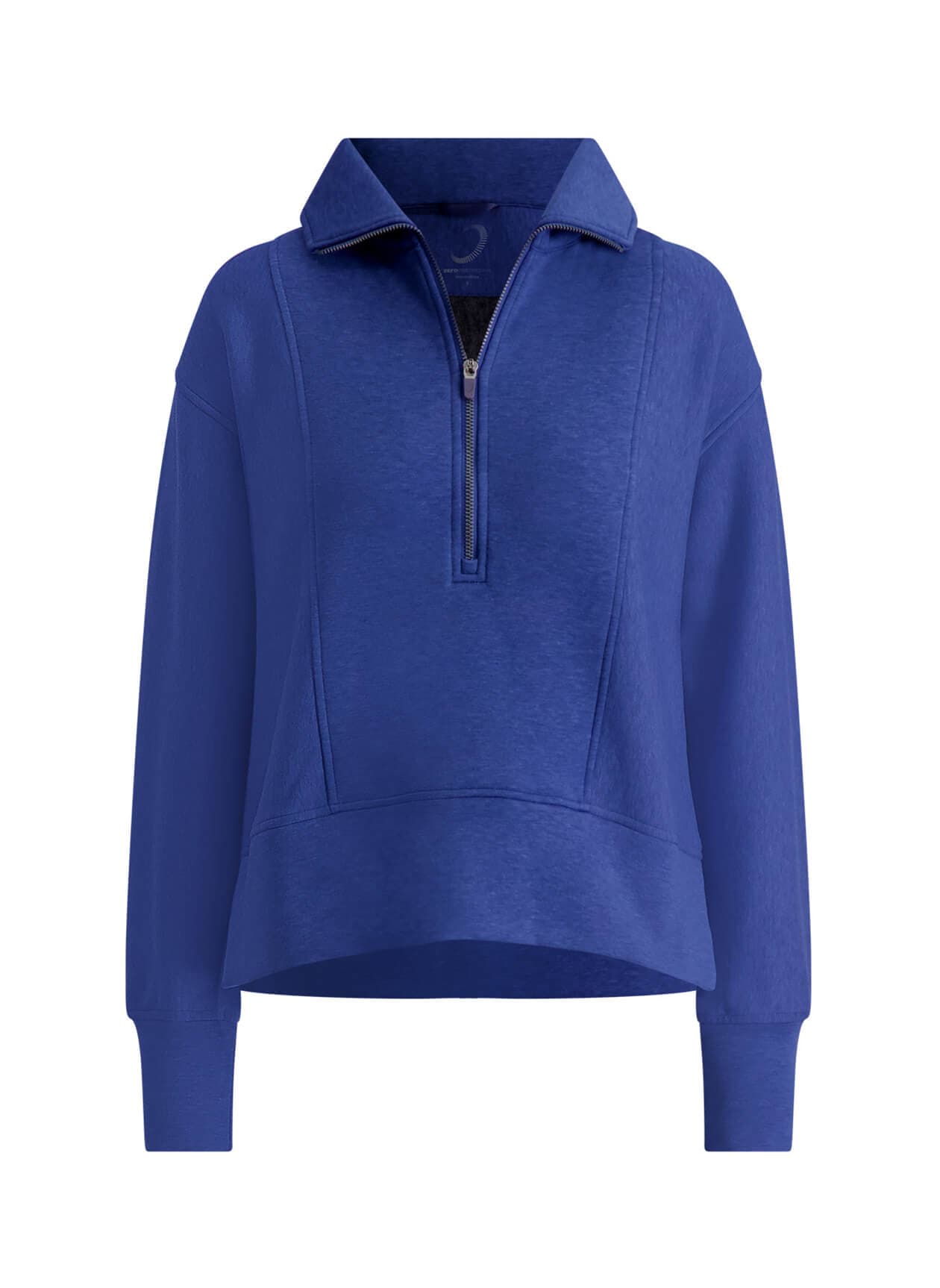 Zero Restriction Women's Regan Zip Mock-Neck Sweatshirt - Blue LG