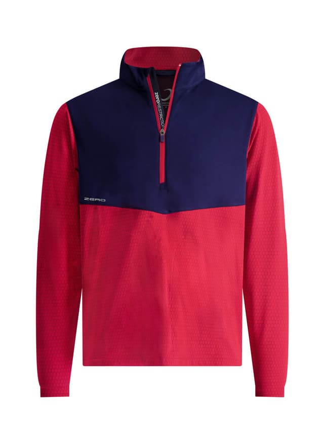 Zero Restriction Men's Hex Quarter-Zip - Red LG