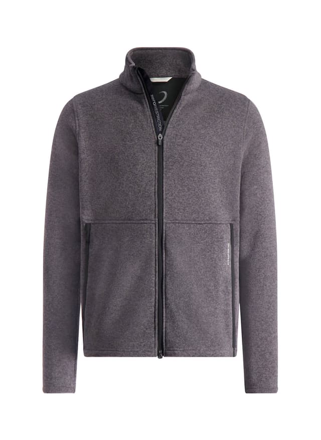 Zero Restriction Men's Maier Sweaterknit Jacket - Dark Grey 3XL